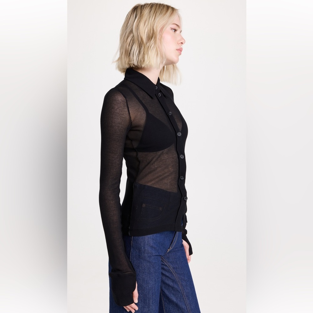 Helmut Lang Sheer Rib Shirt - Picture 3 of 15